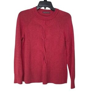 Alashan Mauve Cable Knit‎ Sweater Size XS Crewneck Cotton Cashmere